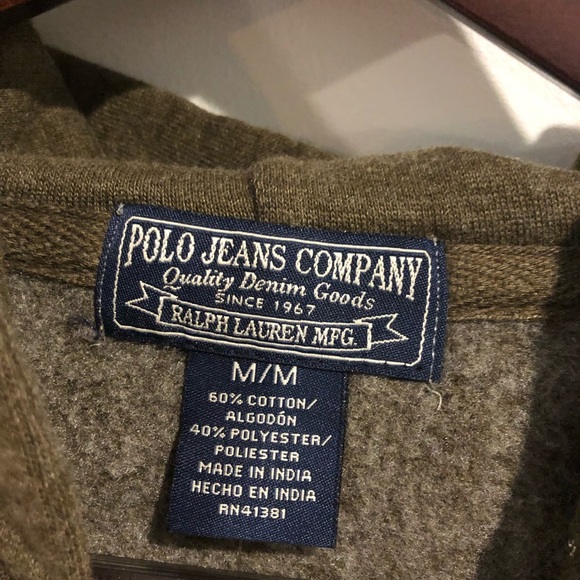 New NWT POLO RALPH LAUREN full zip hoodie M, L - Picture 2 of 5